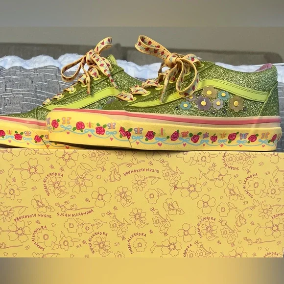 Vans x Susan Alexandra Old Skool Glitter Sneakers - Picture 5 of 6
